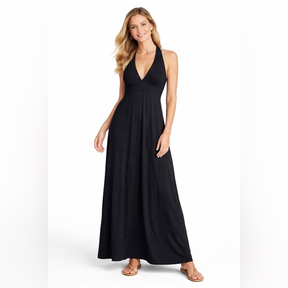 Skye Swimwear Dresses & Skirts - 🖤 SKYE Black Plunging Cotton Maxi Sundress 🖤
by SGS Sports Inc.